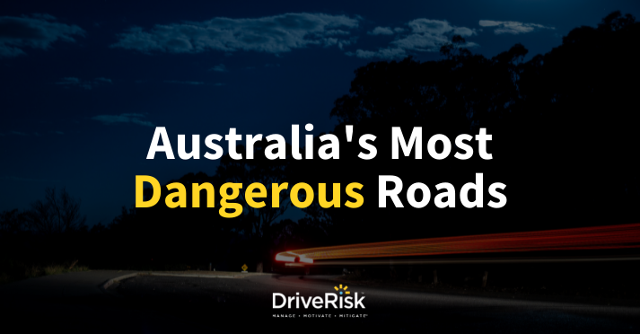 Australia's most dangerous roads overlay car driving with brake lights